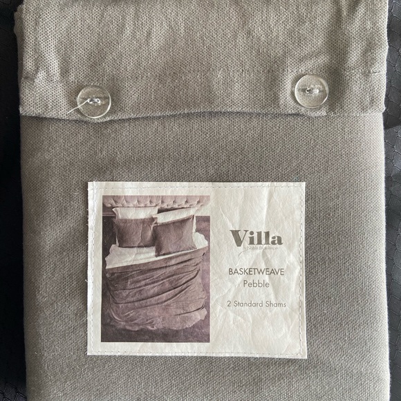 Villa by Noble Excellence Bedding Villa Noble Excellence Basketweave Pebble 2 Standard